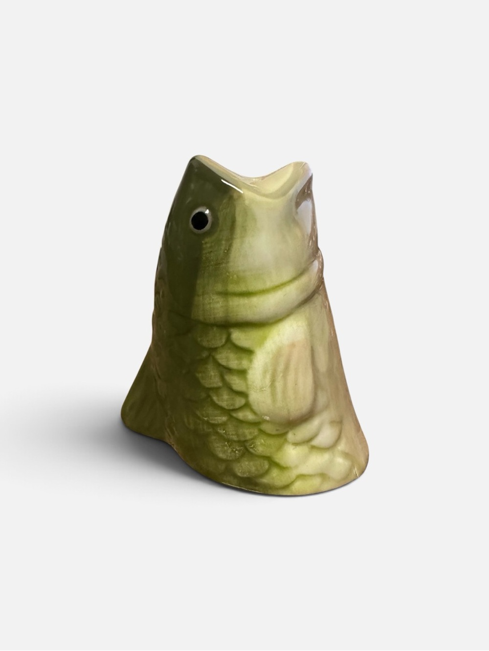Vintage Trout Bass Fisherman's Delight Head Salt Shaker